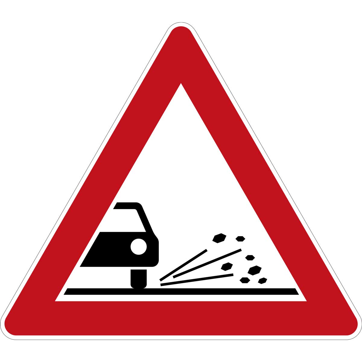 Verkehrsschild Splitt oder Shotter