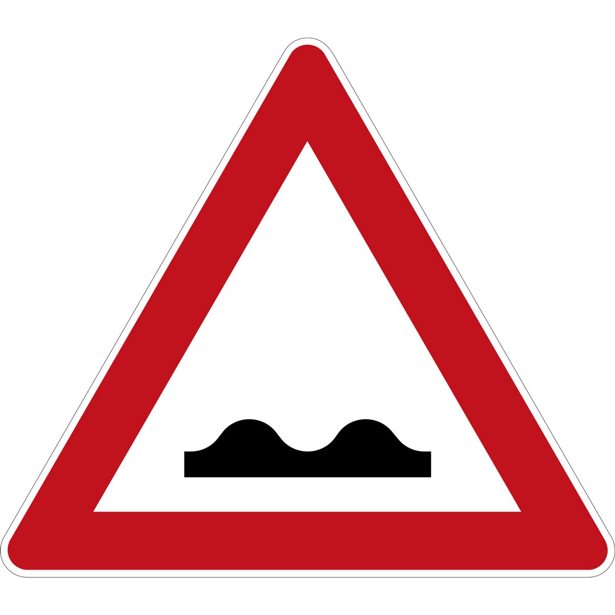 Verkehrsschild Unebene Fahrbahn